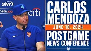 Carlos Mendoza reacts to Mets' sweep over the Padres | SNY