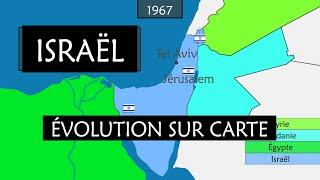 Israël - Évolution sur carte (sans commentaires)