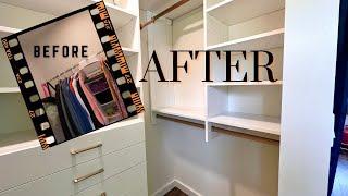 Dream WALK IN Closet Transformation: Before & After Install with 6 Tips to ORGANIZE Like a Pro!