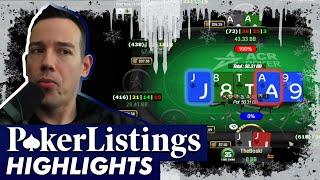 Jeff Boski gets too excited about Jacks: Online Poker Highlights!