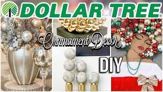 4 EASY Dollar Tree DIY Home decor using Christmas ornaments