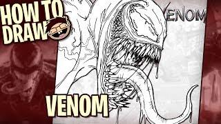 How to Draw VENOM (Venom 2018) | Narrated Easy Step-by-Step Tutorial