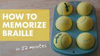 you DON'T need to SEE this video (BRAILLE memorization tutorial)