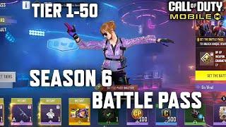 *NEW* Season 6 Battle Pass Tier 1-50 in COD Mobile! All BP Rewards! Season 6 COD Mobile Leaks