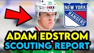 How Good Is New York Rangers HUGE PROSPECT Adam Edstrom | Scouting Report