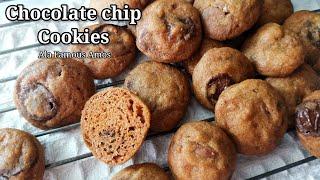 CHOCOLATE CHIPS COOKIES VIRAL ALA FAMOUS AMOUS |  RESEPI MUDAH | Super crunchy