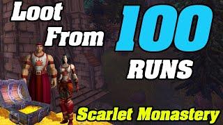Loot From 100 Runs Of Scarlet Monastery | WoW 9.2
