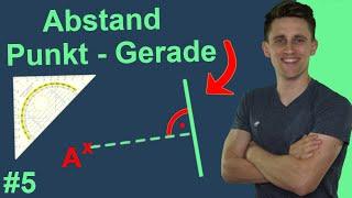 Abstand zwischen Punkt und Gerade mit Geodreieck (6. Klasse) bestimmen #5 | Mit Anleitung