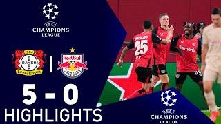 Bayer Leverkusen vs RB Salzburg 5-0 Highlights Goals | UEFA Champions League 2024/25