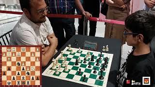 Sagar takes on a 2300 rated player on Lichess | ChessBase India Chess Club