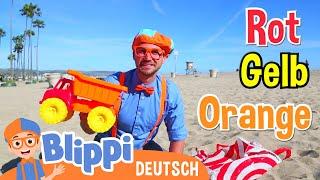 Blippi Deutsch - Lernt Farben und Zählen am Strand | Abenteuer und Videos für Kinder