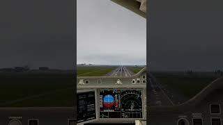 Landing an A350 in Windy Amsterdam! #a350  #flightsimulator #xplane12