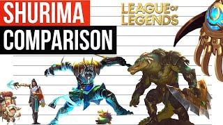 Shurima Champions and Characters Size Comparison | League of Legends 2021