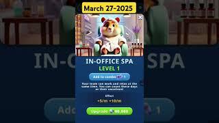 March 27-2025 Hamster Kombat Daily Combo Today Cipher Card #hamsterkombat #hamstertips #airdropsnew