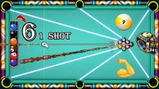 9 ball pool 6 Balls 1 Shot  Miami 341 Ring Grand Heist Cue Level Max 8 ball pool