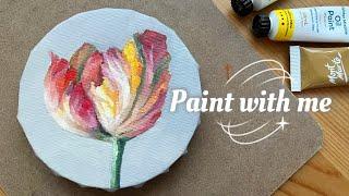 Flower Oil Painting | Water Mixable Oil Paints