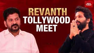 Telangana Chief Minister Revanth Reddy Meets Tollywood Stars Amid Controversy With Allu Arjun