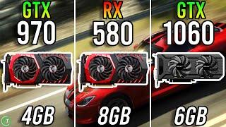 GTX 970 vs RX 580 8GB vs GTX 1060 6GB