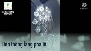 Đèn thả thông tầng pha lê siêu đẹp