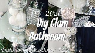 2020 Dollar Tree Diy Glam Bathroom Stand / Bathroom Home Decor Idea