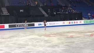 Alexandra Trusova - SP practice run-through - Junior GP final - Vancouver BC 12/6/18