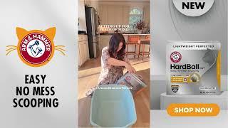 Easy No Mess Scooping from ARM & HAMMER Hardball™ Litter