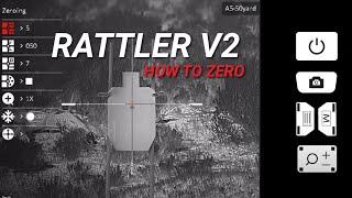 How to zero a Rattler V2 thermal rifle scope