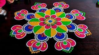 New Year Special 2025 Rangoli Designs  New year Muggulu  New year Kolams  New year Rangolis  New