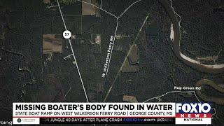 Body of missing fisherman found in George County in Mississippi