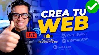 Cómo crear una página web desde cero  con Wordpress y Elementor PRO  Sesión en VIVO