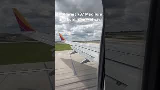 Southwest 737 Max 8 turn and burn takeoff from Chicago Midway #southwest #boeing737max8 #aviation