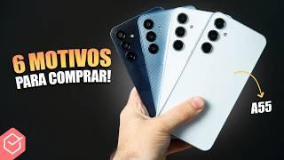 6 MOTIVOS PARA COMPRAR um GALAXY A55! // ou qualquer outro SAMSUNG GALAXY A!