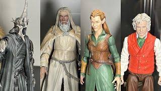 New Lord of the Rings action figures on display nycc 2024 Diamond Select toys