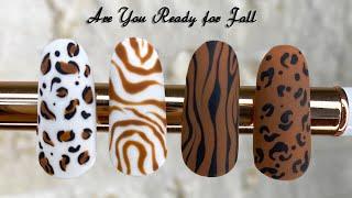 Zebra & Leopard Velvet Matte Nail Designs | Wild and Stylish Nail Design Ideas