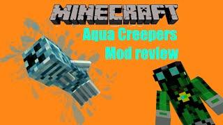 Minecraft 1.7.10-MrCompost's Aqua Creepers Mod Review V1.0B