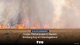 Flächenbrand bei Bamberg: "Das Feuer lief mit hoher Geschwindigkeit in Richtung Schwimmverein"