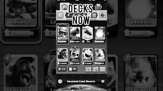 The evolution of Clash Royale decks #shorts #clashroyale