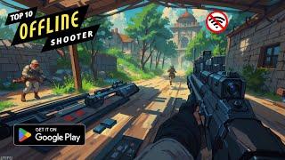 Top 10 BEST OFFLINE FPS Games on Android/IOS || Low sized