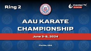 Ring 2 Jul 5 2024 AAU Karate National Championship - Uventex TV - Fort Lauderdale, Florida USA