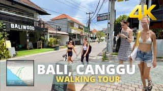  Explore CANGGU BALI Indonesia: through Canggu beach & streets. 4K VIRTUAL WALKING TOUR Bali 2022