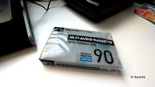 unboxing kasety magnetofonowej (gallunoptimal pt-90) (PL)