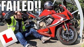 HOW I FAILED MY MOTORBIKE TEST!!