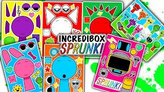 [Sticker Book] INCREDIBOX SPRUNKI Sticker , Paperdiy, Pink, Wenda