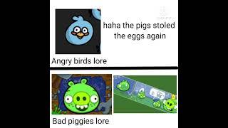 Bad piggies lore VS Angry Birds lore