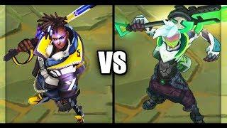 True Damage Ekko vs PROJECT: Ekko Legendary vs Epic Skins Comparison (League of Legends)