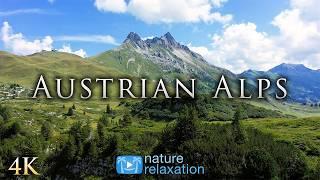 4K Flying Over the Austrian Alps | 2.5HR Ambient Aerial Nature Relaxation™ Film + Music