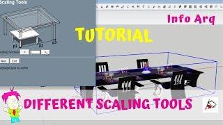 Different scaling tools - 1001bit plugin SketchUp