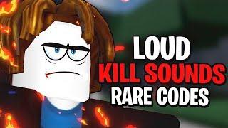 LOUD TOXIC CUSTOM KILL SOUND IDS | ROBLOX Strongest Battlegrounds Custom kill sound ids