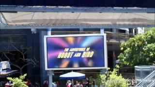 Disneyland: Autopia - Queue Big Screen Clips featuring ASIMO In Robot and Bird