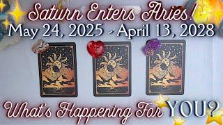 🪐 SATURN ENTERS ARIES  May 2025 - April 2028 What’s Happening for YOU?  Pick a Card Tarot Reading